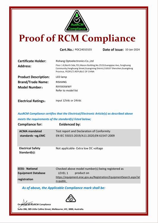 rishang led RCM