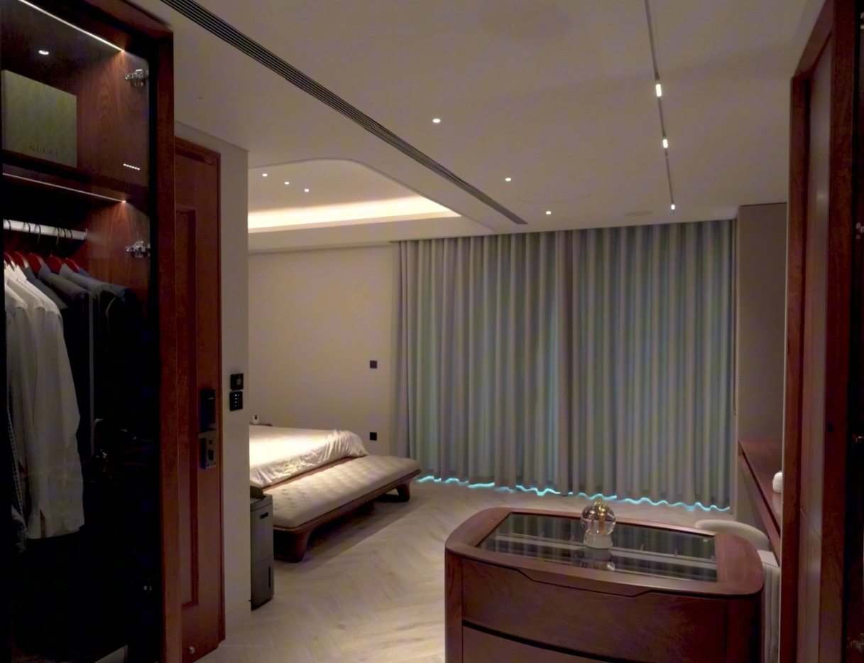 Residential scene lighting with smart LED strip control