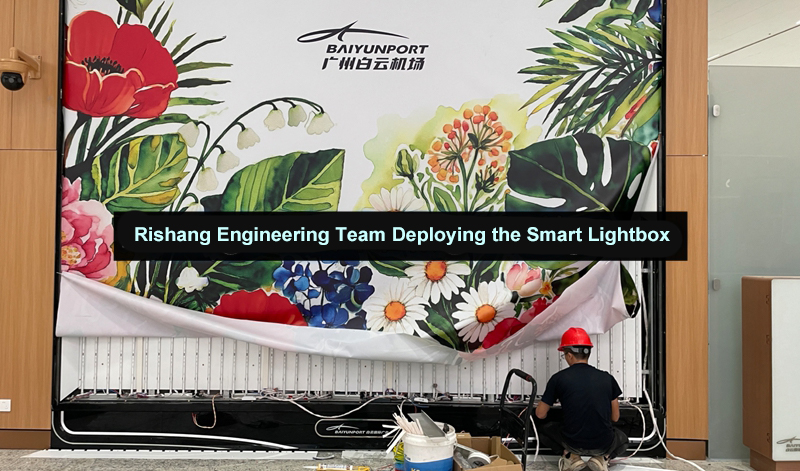 Smart airport lighting control system with intelligent LED lightbox lighting engineering